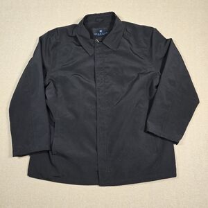 Kenneth Cole Reaction Mens Black Jacket Coat TG Large Full Zip Lined